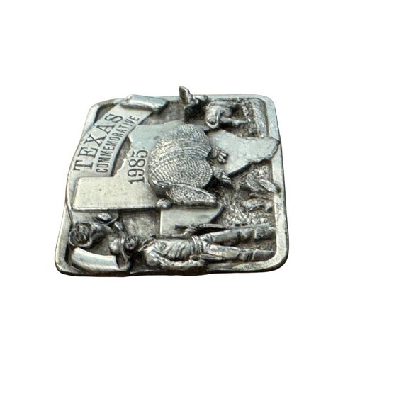 Vintage 1985 Texas Commemorative Limited Edition Belt Buckle Metal Western Desig - Picture 8 of 9